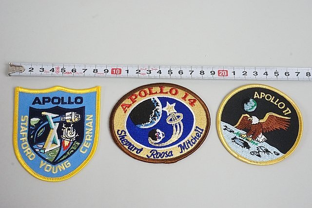 ★ APOLLP NASA ロゴ / 80s NASA アポロ計画 アポロ15号 などワッペン / パッチ ベロクロなし 9点セットの画像6
