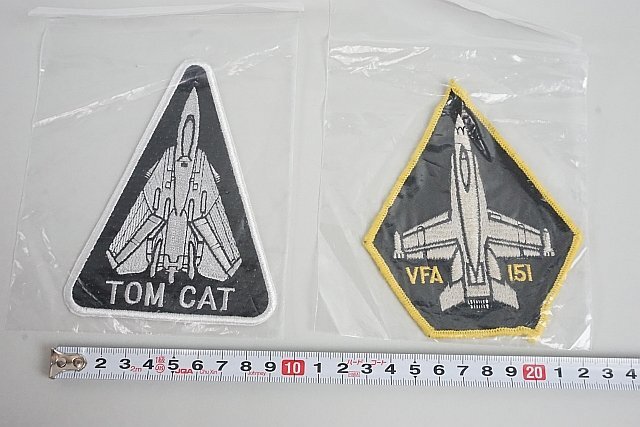 ★ アメリカ海軍 F-14 TOM CAT / アメリカ空軍 A-10 サンダーボルト などワッペン / パッチ ベロクロなし 3点セットの画像5