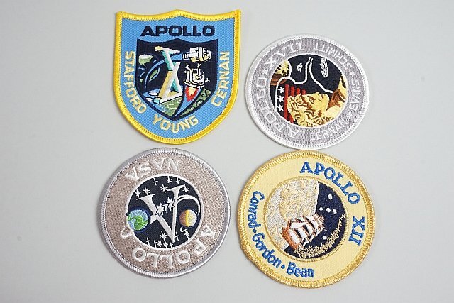 ★ APOLLP NASA ロゴ / 80s NASA アポロ計画 アポロ15号 などワッペン / パッチ ベロクロなし 9点セットの画像2