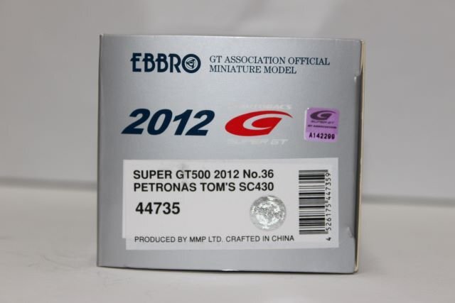 ▽ EBBRO エブロ 1/43 スーパーGT GT500 2012 PETRONAS TOM'S SC430 #36 44735の画像4