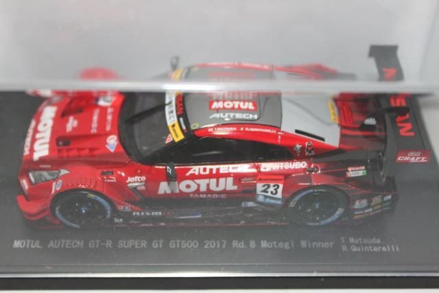 ▽ EBBRO エブロ 1/43 スーパーGT GT500 2017 Rd.8 Motegi Winner MOTUL AUTECH GT-R #23 45504_画像2