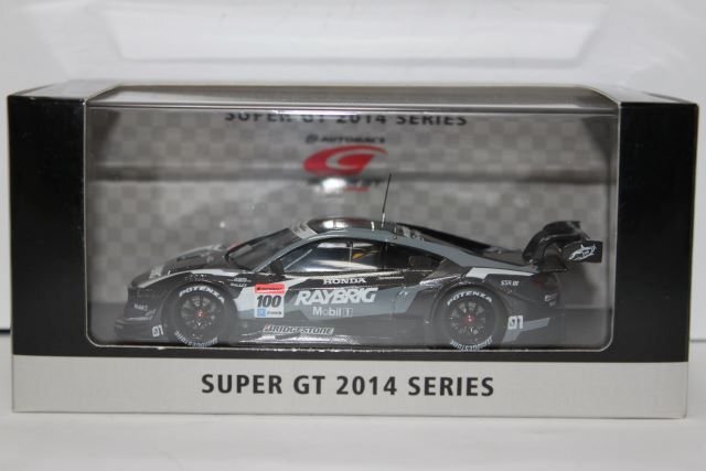 ▽ EBBRO エブロ 1/43 スーパーGT GT500 2014 Okayama Test RAYBRIG NSX CONCEOT-GT レイブリック #100 45091の画像3