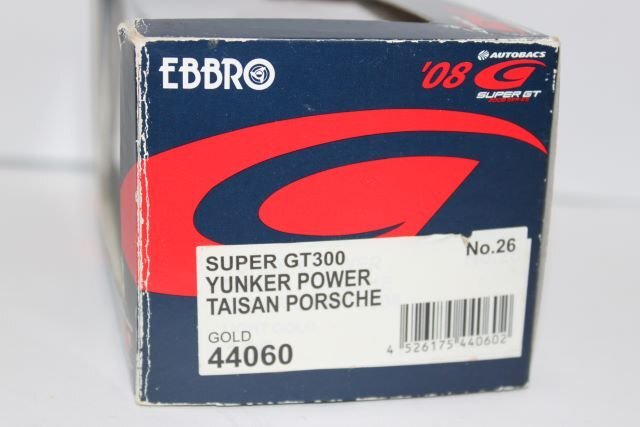▽ EBBRO エブロ 1/43 スーパーGT GT300 YUNKER POWER TAISAN PORSCHE ポルシェ #26 44060の画像4