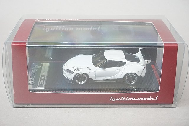 ignition model イグニッションモデル 1/64 Toyota トヨタ PANDEM パンデム スープラ (A90) パールホワイト IG2333の画像3