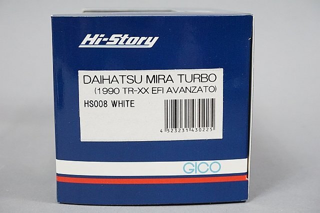 Hi-Story ハイストーリー 1/43 Daihatsu ダイハツ ミラ ターボ 1990 TR-XX EFI AVANZATO ホワイト HS008の画像7