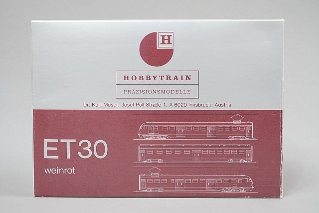 HOBBYTRAIN ホビートレイン Nゲージ DB ドイツ鉄道 ET30形 ワインレッド 3両セット 外国車両 1430の画像1