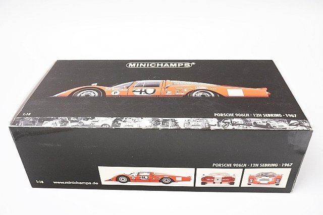 ミニチャンプス PMA 1/18 Porsche ポルシェ 906LH Squadra Tartaruga 12H セブリング 1967 #40 100676140の画像8