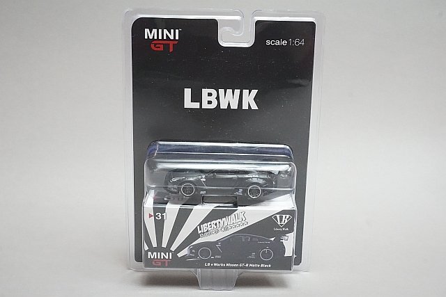 MINIGT / TSM トゥルースケール 1/64 Nissan 日産 LB-Works GT-R マットブラックの画像1