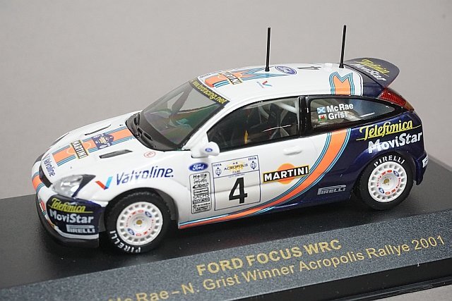 IXO イクソ 1/43 FORD フォード FOCUS WRC RALLY WINNER ACROPOLIS 2001 #4 RAM019の画像1