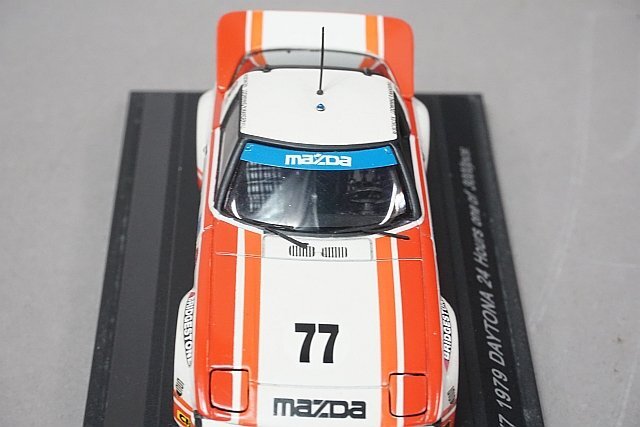 EBBRO エブロ 1/43 MAZDA マツダ RX-7 DAYTONA 1979 #77 ホワイト/オレンジ 43239_画像3