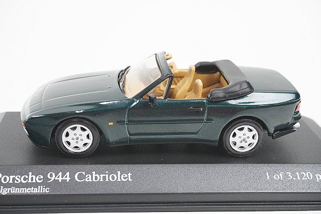 ミニチャンプス PMA 1/43 Porsche ポルシェ 944 カブリオレ 1991 グリーンメタリック 400062231の画像1