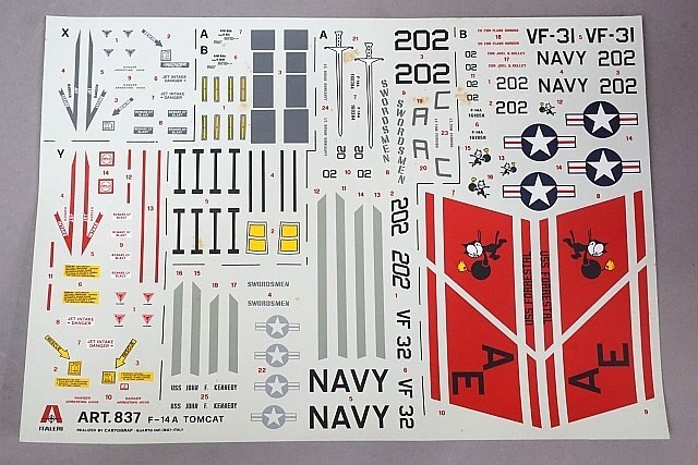 ★ ITALERI イタレリ 1/48 パナビア トーネード IDS/アメリカ海軍 F-14Aトムキャット・プラス 2点セット プラモデル 834の画像5