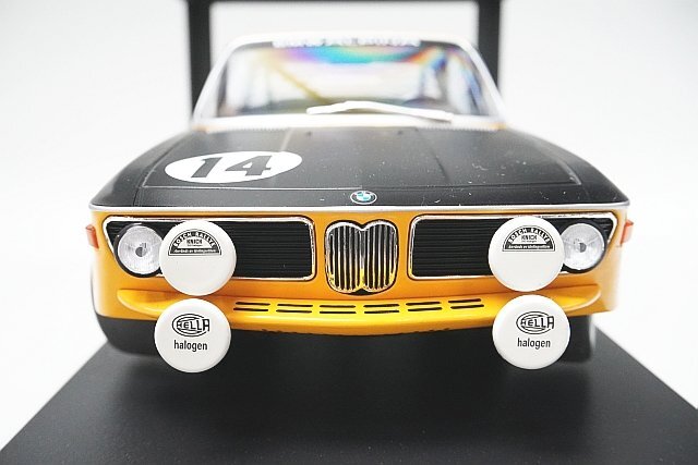 ミニチャンプス PMA 1/18 BMW 2800 CS BMW ALPINA アルピナ 24h スパ 優勝 1970 #14 155702714_画像2