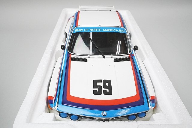 ミニチャンプス PMA 1/18 BMW CSL 3.5 IMSA デイトナ 24h 優勝 1976 #59 180762959の画像2