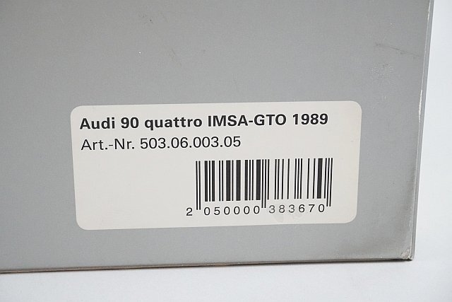 ミニチャンプス PMA 1/18 Audi アウディ 90 クワトロ IMSA-GTO 1989 #4 アウディ特注 5030600305の画像9