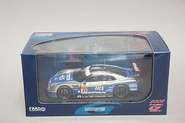 EBBRO エブロ 1/43 NISSAN 日産 HIS アドバン コンドー GT-R 2009 #24 44175の画像5