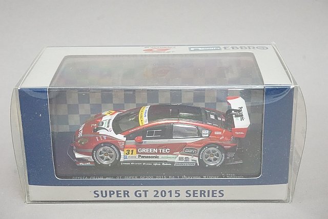 EBBRO エブロ 1/43 Toyota トヨタ プリウス apr GT スーパーGT300 Rd.1 岡山 優勝 2015 #31 45295の画像3