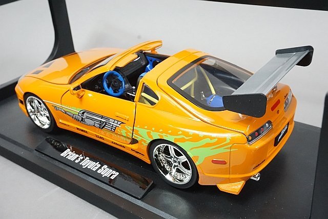 Jada Toys ジャダトイズ 1/18 トヨタ Brian’s Toyota Supra ブライアン トヨタ スープラ オレンジ ワイルド・スピード 97505の画像2