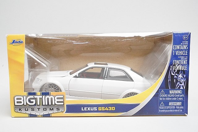 Jada ジャダトイズ 1/24 LEXUS レクサス GS430 ホワイト BIGTIME KUSTONS 53007の画像8