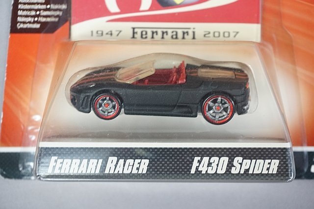 Hot Wheels ホットウィール 1/64 FERRARI フェラーリ RACER FERRARI F512M ブルー/ F430 スパイダー ブラック など3点セットの画像4