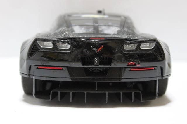 ▽ジャンク AUTOart オートアート 1/18 Chevrolet シボレー Corvette C7R コルベット ミニカー ブラックの画像3