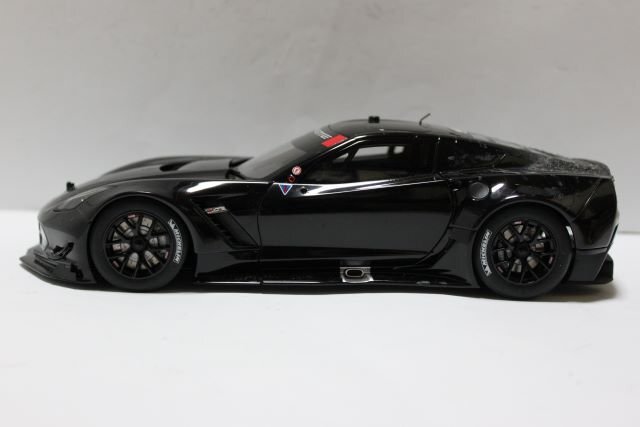 ▽ジャンク AUTOart オートアート 1/18 Chevrolet シボレー Corvette C7R コルベット ミニカー ブラックの画像2