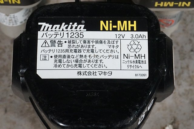 ◎ makita マキタ 12V 充電式 インパクトドライバ ドリルドライバ 充電器 バッテリー３個付き 6916D 6315D ※動作確認済みの画像9