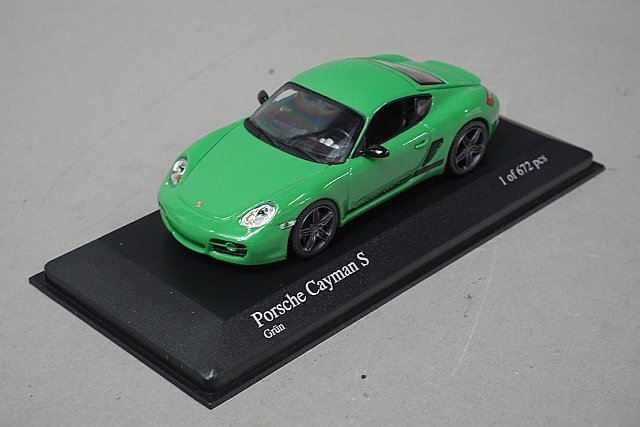 ミニチャンプス PMA 1/43 Porsche ポルシェ Cayman S Sport 2008 グリーン 400065624の画像1