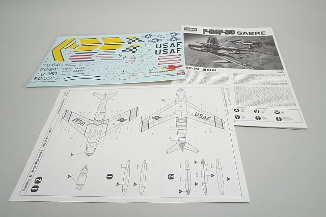 ★ ACADEMY アカデミー 1/48 F-86F-30 SABRE セイバー米国空軍 プラモデル 2162の画像3