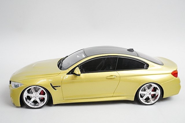 GTスピリット 1/18 BMW M4 Competition Package オースティンイエロー ※難あり ジャンク品の画像1