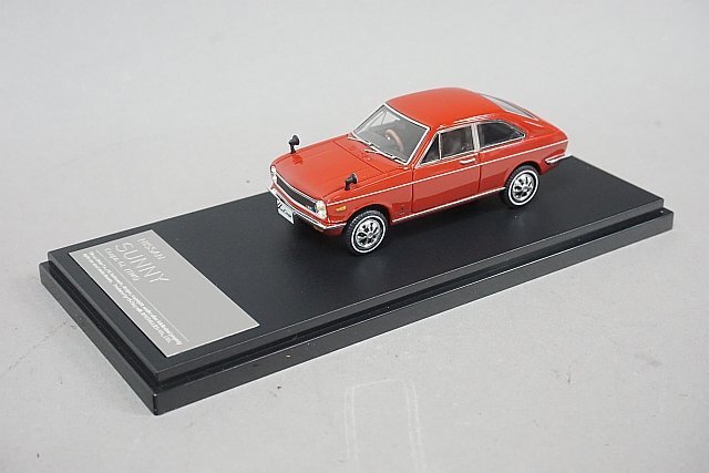 Hi-Story ハイストーリー 1/43 Nissan 日産 Sunny サニー クーペ GR 1969 サンライズ レッド HS148REの画像2