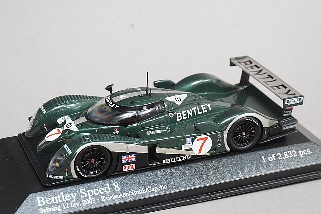 ミニチャンプス PMA 1/43 Bentley ベントレー スピード8 セブリング12時間レース 2003 #7 ※パーツ破損有り 400031397_画像1