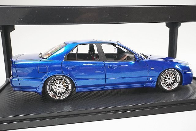 ignition model イグニッションモデル 1/18 日産 スカイライン 25GT ターボ (ER34) ブルーメタリック IG1577の画像3