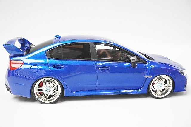 京商 KYOSHO 1/18 SUBARU スバル WRX STI タイプS WRブルーパール samuraiシリーズ ※難有・ジャンク品 KSR18007BLの画像3