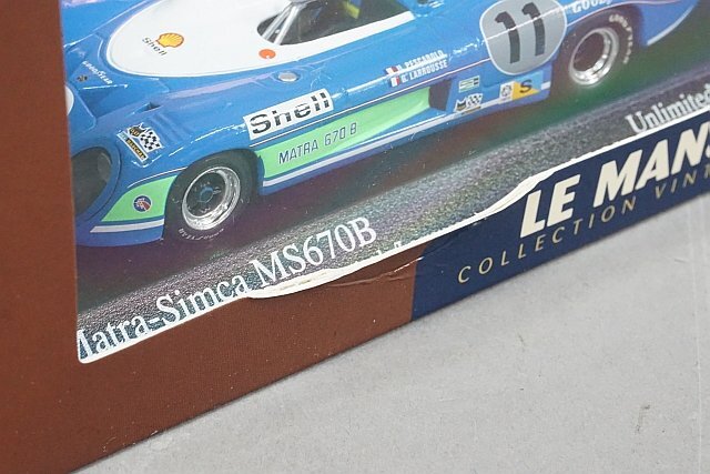 ミニチャンプス PMA 1/43 Matra マトラ シムカ MS 670 B 24h ルマン 優勝 1973 #11 430731111の画像4