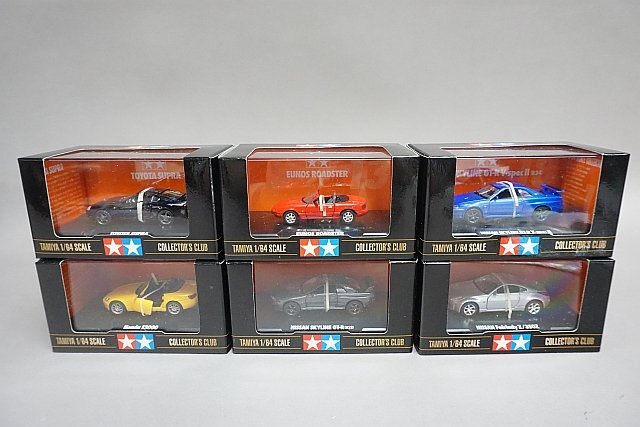 TAMIYA タミヤ 1/64 コレクターズクラブ ジャパニーズスポーツカー 日産 スカイライン GT-R Vスペック R34 ブルー など6点セットの画像2