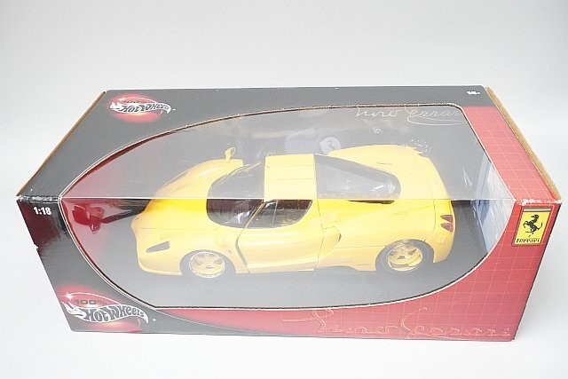 Hot wheels ホットウィール 1/18 Enzo Ferrari エンツォ フェラーリ イエロー ※難有・ジャンク品 C1550の画像7