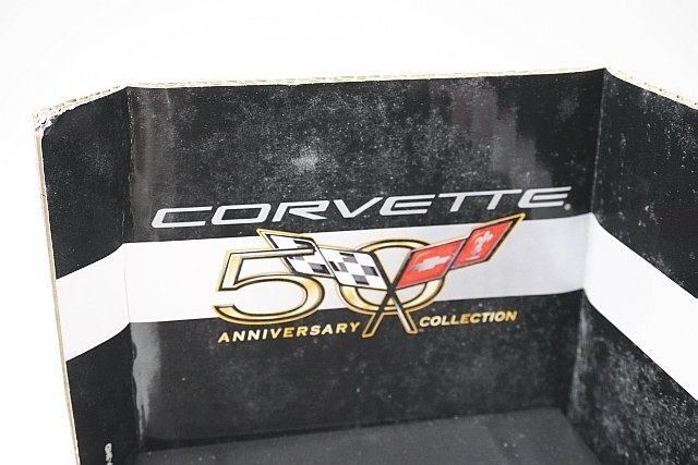 ERTL アーテル 1/18 Chevrolet シボレー コルベット Z06 シルバークローム コルベット50周年記念 ※難有・ジャンク品 29404PAの画像8