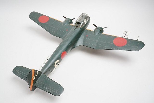 ★ WINGCLUB ウィングクラブ 日本帝国海軍 陸上哨戒機 東海Ⅱ型 ヨ-17 木製 全長約38cm 主翼幅約48cm ※ジャンク品の画像2