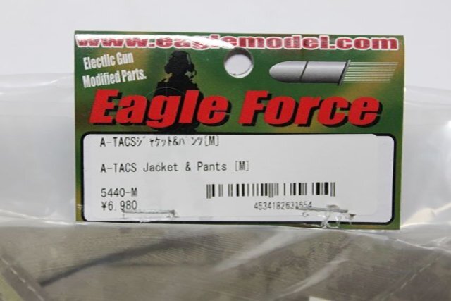 ▽♪ Eagle Force イーグルフォース A-TACS ジャケット＆パンツ ミリタリー サバゲー 迷彩 Mの画像3