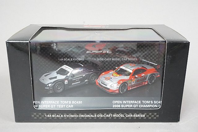 KYOSHO 京商 1/64 OPEN INTERFACE SC430 2006 SUPER GT CHAMPION CAR & TEST CAR 06491Zの画像5