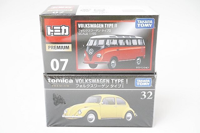 TOMICA トミカ プレミアム 32 フォルクスワーゲン タイプI / 07 Volkswagen タイプII 2点セットの画像1