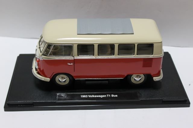 ▽ WELLY ウィリー 1/18 VOLKSWAGEN フォルクスワーゲン NEX MODELS VW TI 1963 バス ミニカー レッド WE12531R 8500の画像3