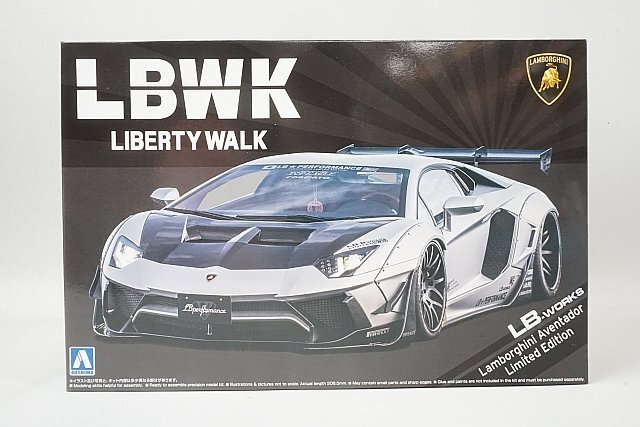 ★ AOSHIMA アオシマ 1/24 LBWK LIBERTY WALK ランボルギーニ アヴェンタドール リミテッドエディション Ver.1 19 プラモデル_画像1