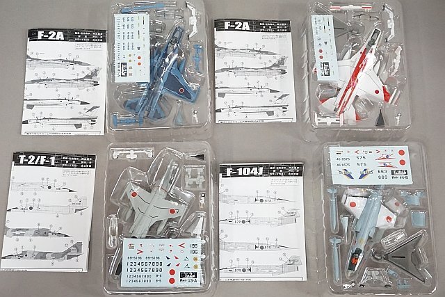 ★ F-toys エフトイズ 1/144 日本の翼コレクション F-2A/F-4EJ改/F-104J/T-2/F-1 8個セット プラモデルの画像5