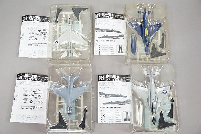 ★ F-toys エフトイズ 1/144 艦載機コレクション F-14A トムキャット/F-4J ファントムⅡ/A-7E コルセアⅡ 等9個セット ※手付きの画像6