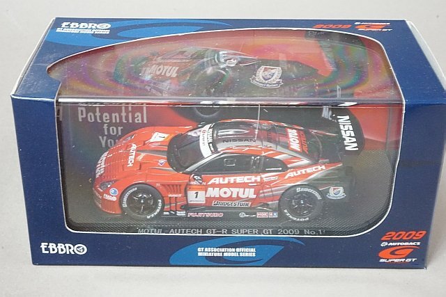 EBBRO エブロ 1/43 NISSAN 日産 SUPER GT500 MOTUL AUTECH GT-R (レッド×シルバー) #1 44172の画像4