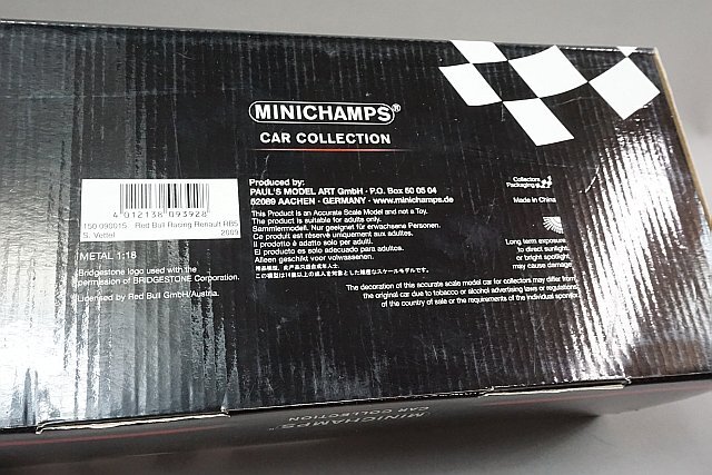 ミニチャンプス PMA 1/18 レッドブルレーシング ルノー RB5 S.ベッテル 2009 #15 150090015の画像5