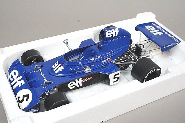 TSM トゥルースケール 1/18 Tyrrell ティレル 006 J.スチュアートドイツGP 優勝 1973 #5 ※パーツ破損有り 803043の画像1