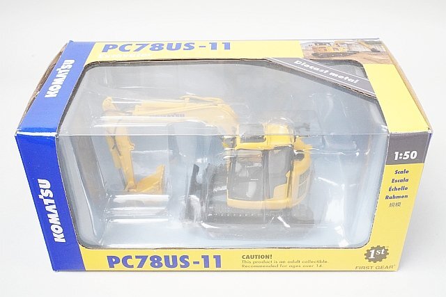 First Gear / ファーストギア 1/50 KOMATSU コマツ PC78US-11 油圧ショベル ショベルカー 建機 / 重機 50-3474の画像5